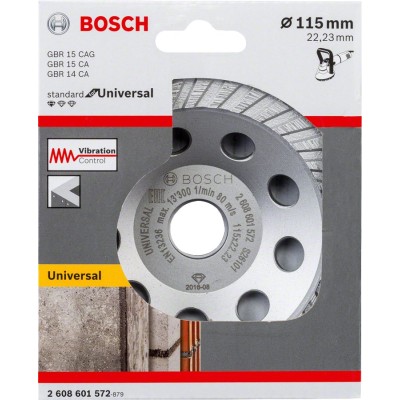 Bosch - Standart Seri Universal Turbo Elmas Çanak Disk 115 mm