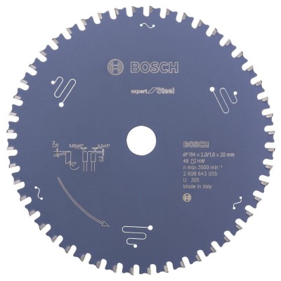 Bosch - Expert Serisi Metal için Daire Testere Bıçağı 184*20 mm 48 Diş