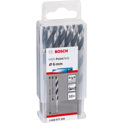 Bosch - HSS-PointeQ Metal Matkap Ucu 6,0 mm 10'lu