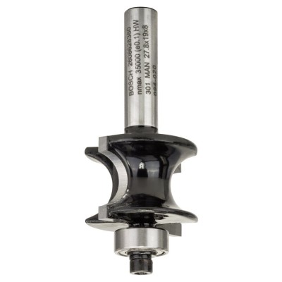 Bosch - Standard Seri Ahşap İçin Sert Metal Bilya Yataklı Yarım Çubuk Freze 8*19*63 mm