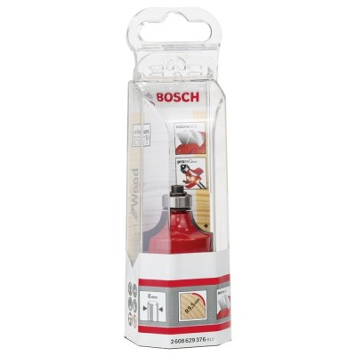 Bosch - Expert Serisi Ahşap İçin Çift Oluklu, Sert Metal Bilye Yataklı Yuvarlama Frezesi 8*9,5*60mm