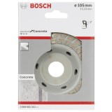 Bosch - Standard Seri Beton İçin Elmas Çanak Disk Turbo 105 mm