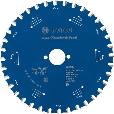 Bosch - Expert Serisi Çelik Levhalı Sandviç Panelleri için Daire Testere Bıçağı 210*30 mm 36 Diş