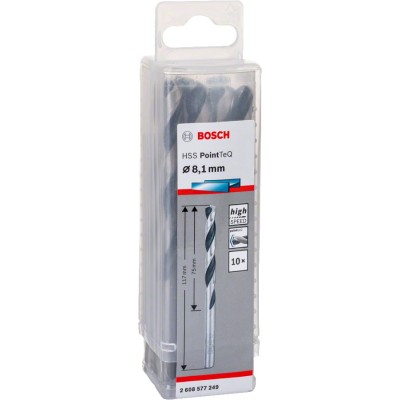 Bosch - HSS-PointeQ Metal Matkap Ucu 8,1 mm 10'lu