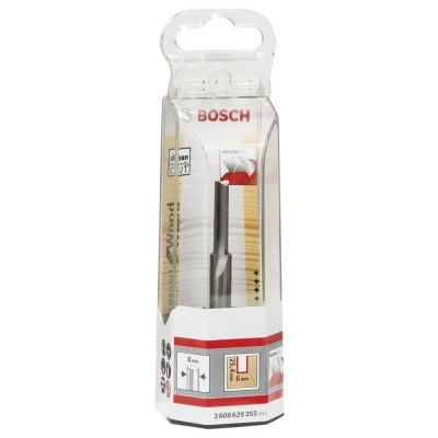 Bosch - Expert Serisi Ahşap İçin Çift Bıçaklı, Tam Sert Metal Kanal Freze Ucu 8*6*76 mm
