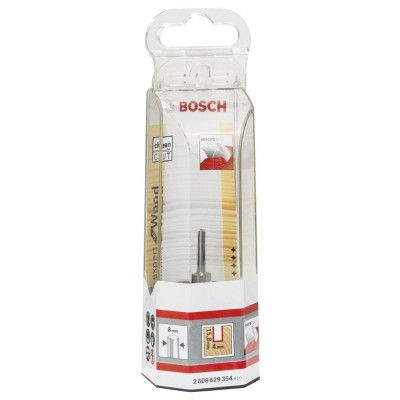 Bosch - Expert Serisi Ahşap İçin Çift Bıçaklı, Tam Sert Metal Kanal Freze Ucu 8*4*50,7 mm