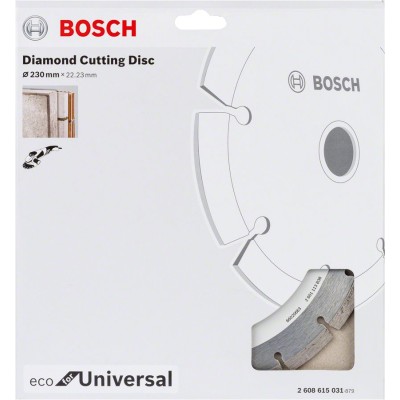 Bosch - Ekonomik Seri Genel Yapı Malzemeleri İçin Elmas Kesme Diski 230 mm