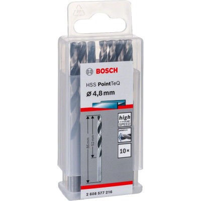 Bosch - HSS-PointeQ Metal Matkap Ucu 4,8 mm 10'lu