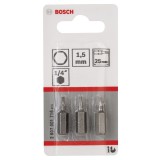 Bosch - Extra Hard Serisi HEX1.5*25 mm 3'lü