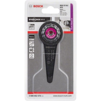 Bosch - Starlock Max - MAll 32 SLC - HCS Üniversal Derz ve Macun Kesici Uzun Testere Bıçağı 1'li