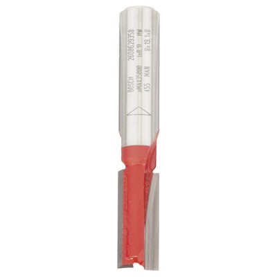 Bosch - Expert Serisi Ahşap İçin Çift Oluklu, Sert Metal Düz Freze Ucu 8*8*52 mm