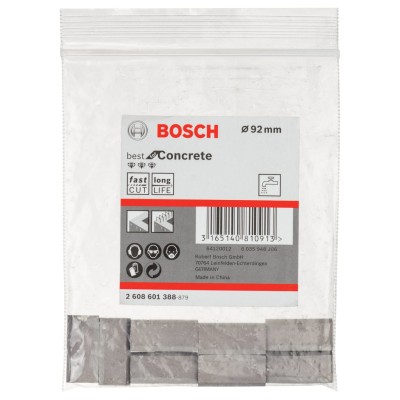 Bosch - Best Serisi Elmas Sulu Karot Uç Segmanı 92 mm İçin 6 Parça