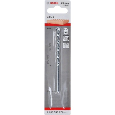 Bosch - cyl-1 Serisi, Beton Matkap Ucu 6*100 mm
