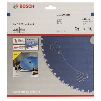 Bosch - Expert Serisi Metal için Daire Testere Bıçağı 184*20 mm 48 Diş