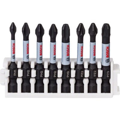 Bosch - Impact Control Serisi Vidalama Ucu 8'li PH1/PH2x3/PH3/PZ2x2/PZ3 *50mm