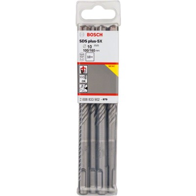 Bosch - SDS-Plus-5X Serisi Kırıcı Delici Matkap Ucu 10*160 mm 10'lu