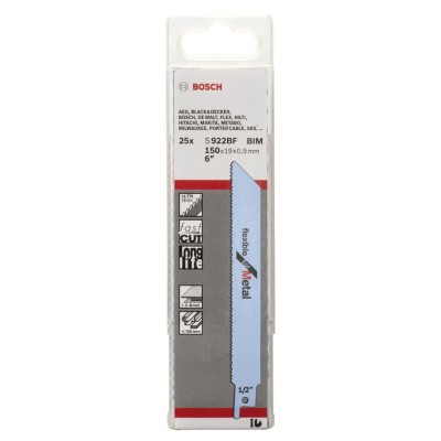 Bosch - Flexible Serisi Metal için Panter Testere Bıçağı S 922 BF - 25'li