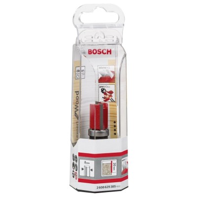Bosch - Expert Serisi Laminant İçin Çift Oluklu, Sert Metal Üstte Bilya Yataklı Freze Ucu 8*16*60 mm