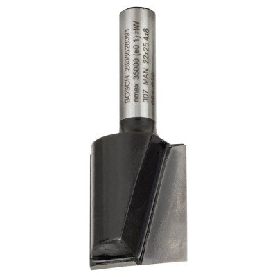 Bosch - Standard Seri Ahşap İçin Çift Oluklu, Sert Metal Düz Freze Ucu 8*22*56mm