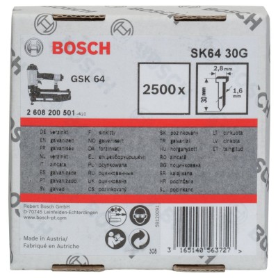 Bosch - GSK 64 Çivisi 30 mm 2500li Galvanizli