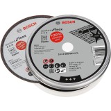 Bosch - 125*1,0mm Standard Seri Düz Inox (Paslanmaz Çelik) Kesme Diski (Taş) - Rapido 10'lu