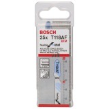 Bosch - Kırılmaya Karşı Dayanıklı Seri Metal İçin T 118 AF Dekupaj Testeresi Bıçağı - 25'Li Paket