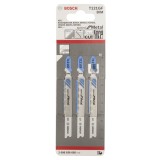 Bosch - Hızlı Kesim Serisi Metal İçin T 121 GF Dekupaj Testeresi Bıçağı - 3'Lü Paket