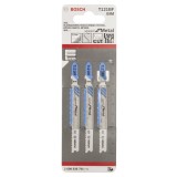 Bosch - Hızlı Kesim Serisi Metal İçin T 121 BF Dekupaj Testeresi Bıçağı - 3'Lü Paket
