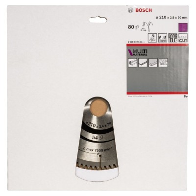 Bosch - Standard for Serisi Çoklu Malzeme için Daire Testere Bıçağı 210*30 mm 80 Diş