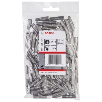 Bosch - Extra Hard Serisi Vidalama Ucu PH3*25 mm 100'lü