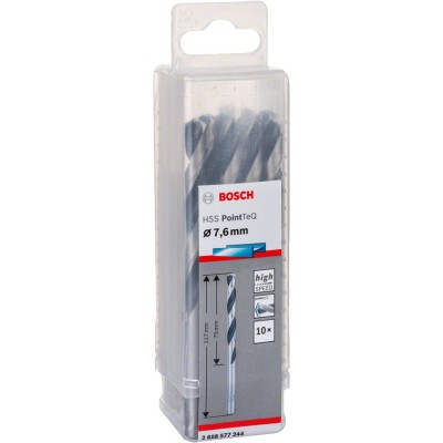 Bosch - HSS-PointeQ Metal Matkap Ucu 7,6 mm 10'lu