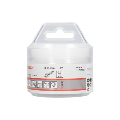 Bosch - X-LOCK - Best Serisi, Taşlama İçin Seramik Kuru Elmas Delici 51*35 mm