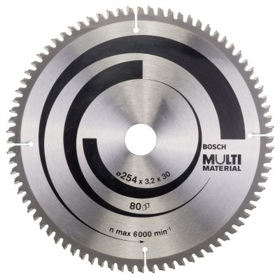 Bosch - Standard for Serisi Çoklu Malzeme için Daire Testere Bıçağı 254*30 mm 80 Diş