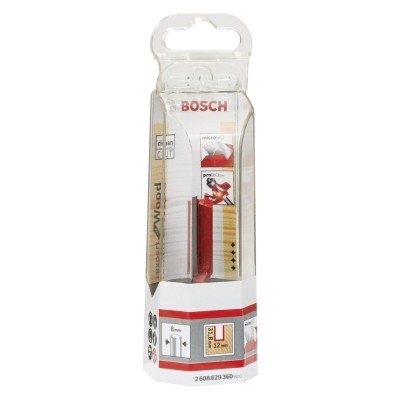 Bosch - Expert Serisi Ahşap İçin Çift Oluklu, Sert Metal Düz Freze Ucu 8*12*63,8 mm