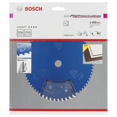 Bosch - Expert Serisi Yüksek Basınçlı Lamine Panel ve Trespa için Daire Testere Bıçağı 165*20 mm 48 Diş