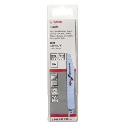 Bosch - Progressor Serisi Metal için Panter Testere Bıçağı S 123 XF - 25'li