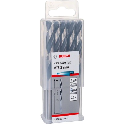 Bosch - HSS-PointeQ Metal Matkap Ucu 7,3 mm 10'lu