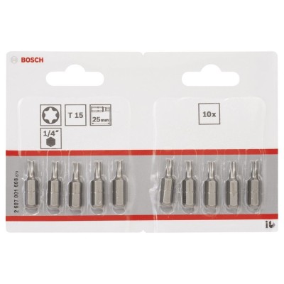 Bosch - Extra Hard Serisi Vidalama Ucu T15*25 mm 10'lu