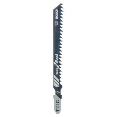 Bosch - Ekonomik Seri Ahşap İçin T 111 C Dekupaj Testeresi Bıçağı - 5'Li Paket