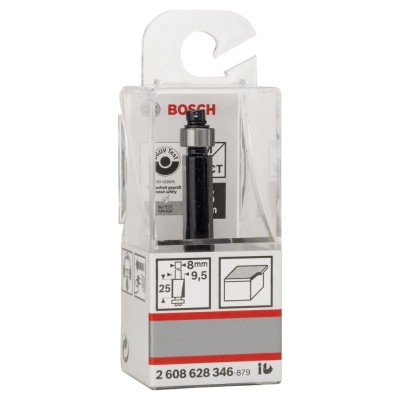 Bosch - Standard Seri Laminant İçin Çift Oluklu, Sert Metal Bilya Yataklı Freze Ucu 8*9,5*68 mm