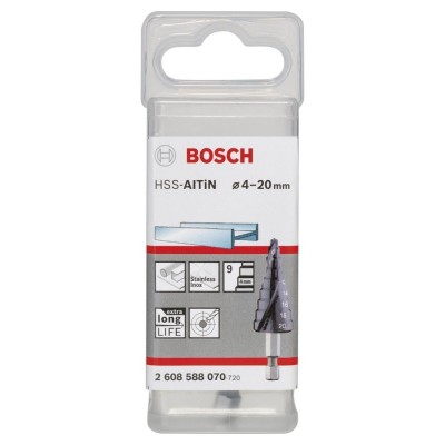 Bosch - HSS-AlTiN 9 Kademeli Matkap Ucu 4-20 mm