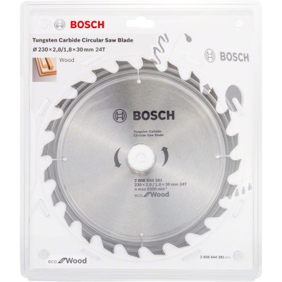 Bosch - Optiline Eco Serisi Ahşap için Daire Testere Bıçağı 230*30 24 Diş