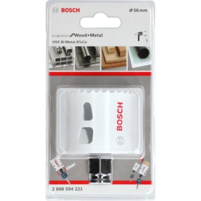 Bosch - Yeni Progressor Serisi Ahşap ve Metal için Delik Açma Testeresi (Panç) 56 mm