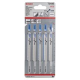 Bosch - Ekonomik Seri Metal İçin T 318 B Dekupaj Testeresi Bıçağı - 5'Li Paket