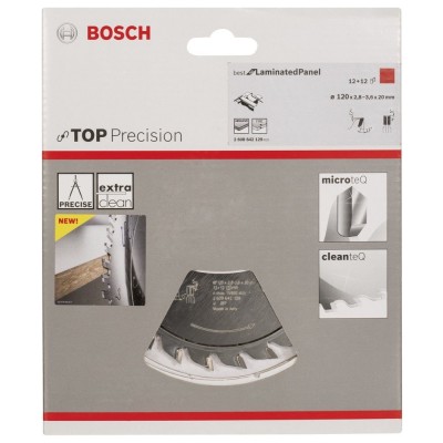 Bosch - Best Serisi Hassas Kesim Lamine Panel için Ön Çizme Bıçağı 120*20 mm 12+12 Diş