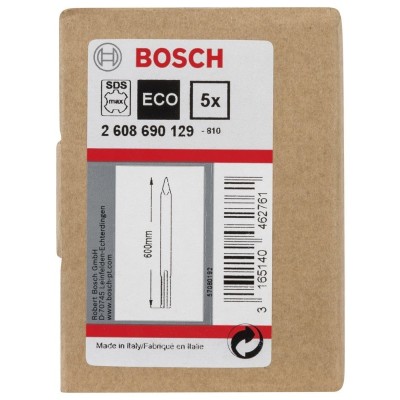 Bosch - SDS-Max Şaftlı Sivri Keski 600 mm 5'li