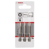 Bosch - Extra Hard Serisi Vidalama Ucu PH3*49 mm 3'lü