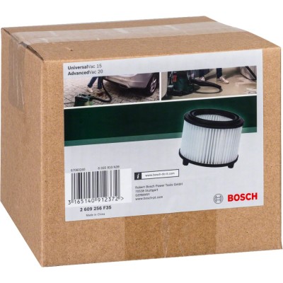 Bosch - Elektrikli Süpürgeler İçin Kaset filtre (EasyVac 3, UniversalVac 15 ve AdvancedVac 20 için uygun)