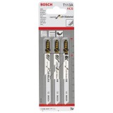Bosch - Yalıtım Malzemeleri Ve Aşındırıcı Malzemeler İçin T 113 A Dekupaj Testeresi Bıçağı - 3'Lü Paket