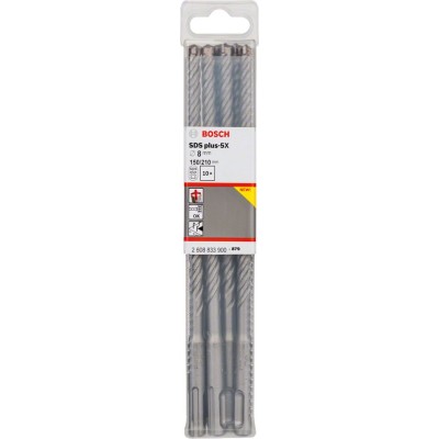 Bosch - SDS-Plus-5X Serisi Kırıcı Delici Matkap Ucu 8*210 mm 10'lu